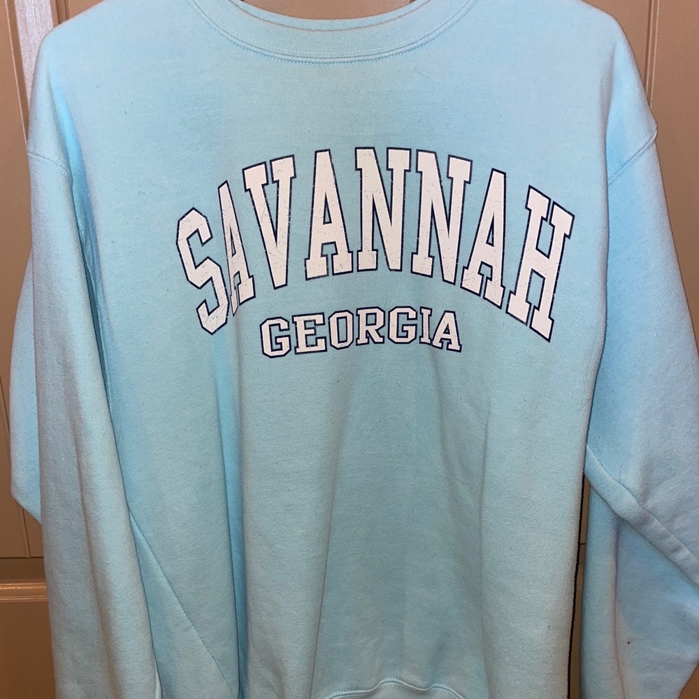 Savannah Georgia Vintage Crewneck Pullover Shirt